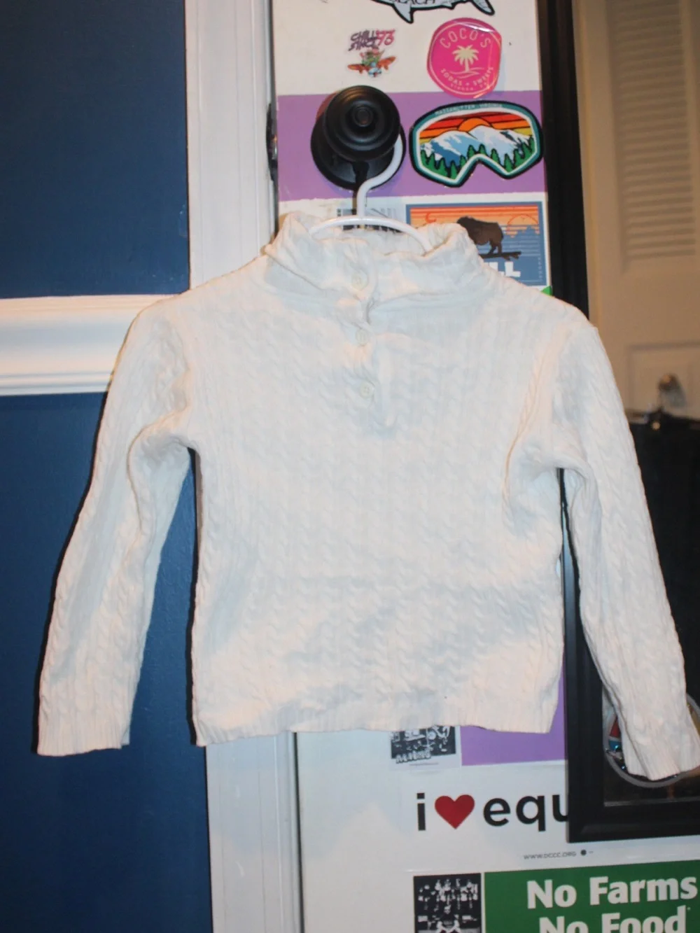 Gymboree Toddler Girls Cream White Cable Knit Sweater 2T